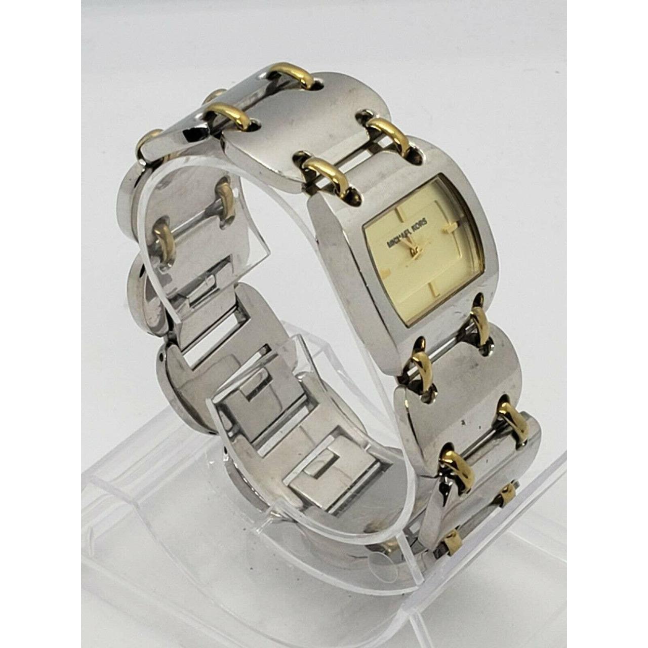 Micheal Kors Ladies Gold Plated Steel Bracelet Watch... - Depop
