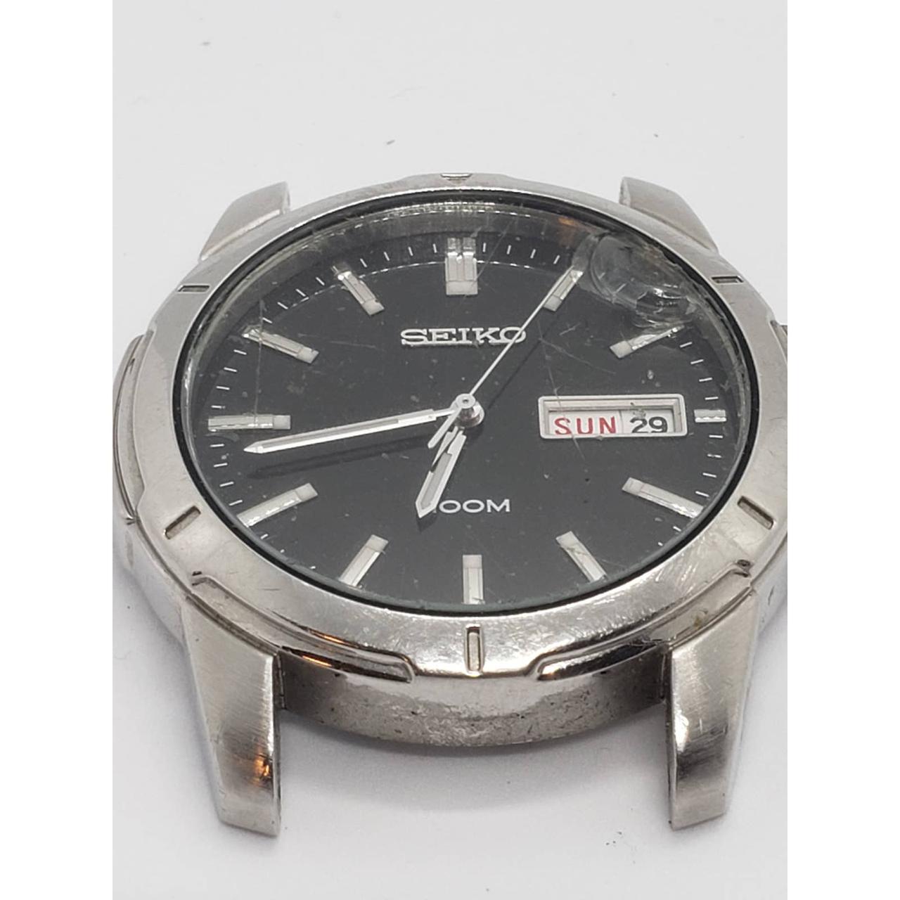 Seiko 100 Meters Day Date Men's 42mm Watch 7n43-0az0 - Depop