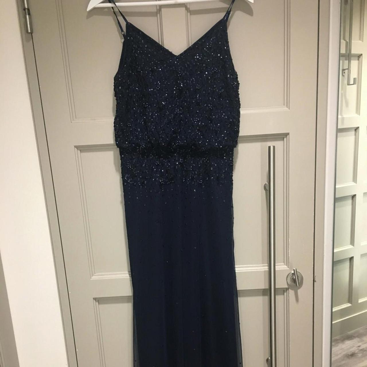 Debenhams bridesmaid / prom dress size 8 Navy with... Depop