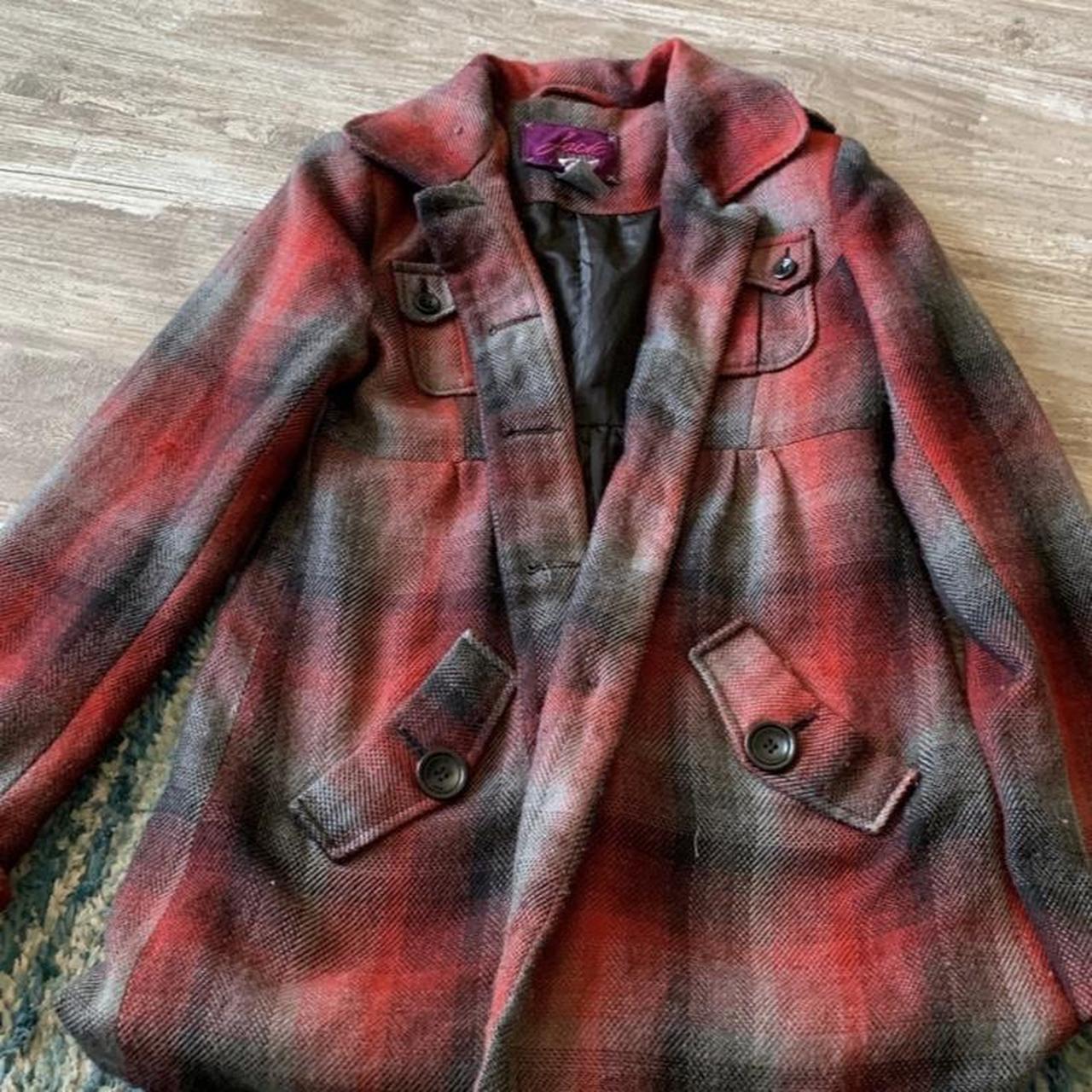 Red plaid flannel for women #flannel #plaid... - Depop