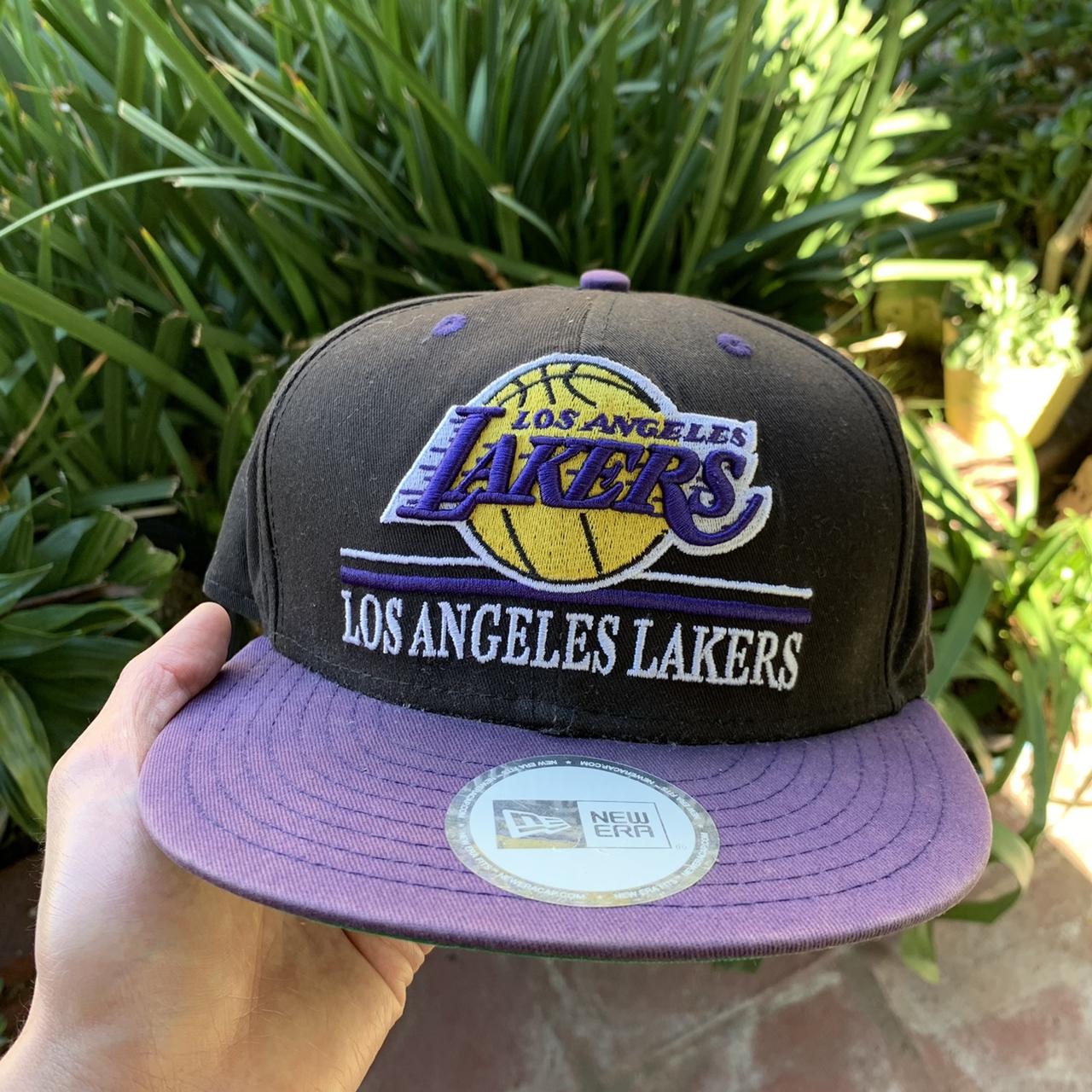 New Era Men's New Era Purple Los Angeles Lakers Hoodie Sleeveless T-Shirt