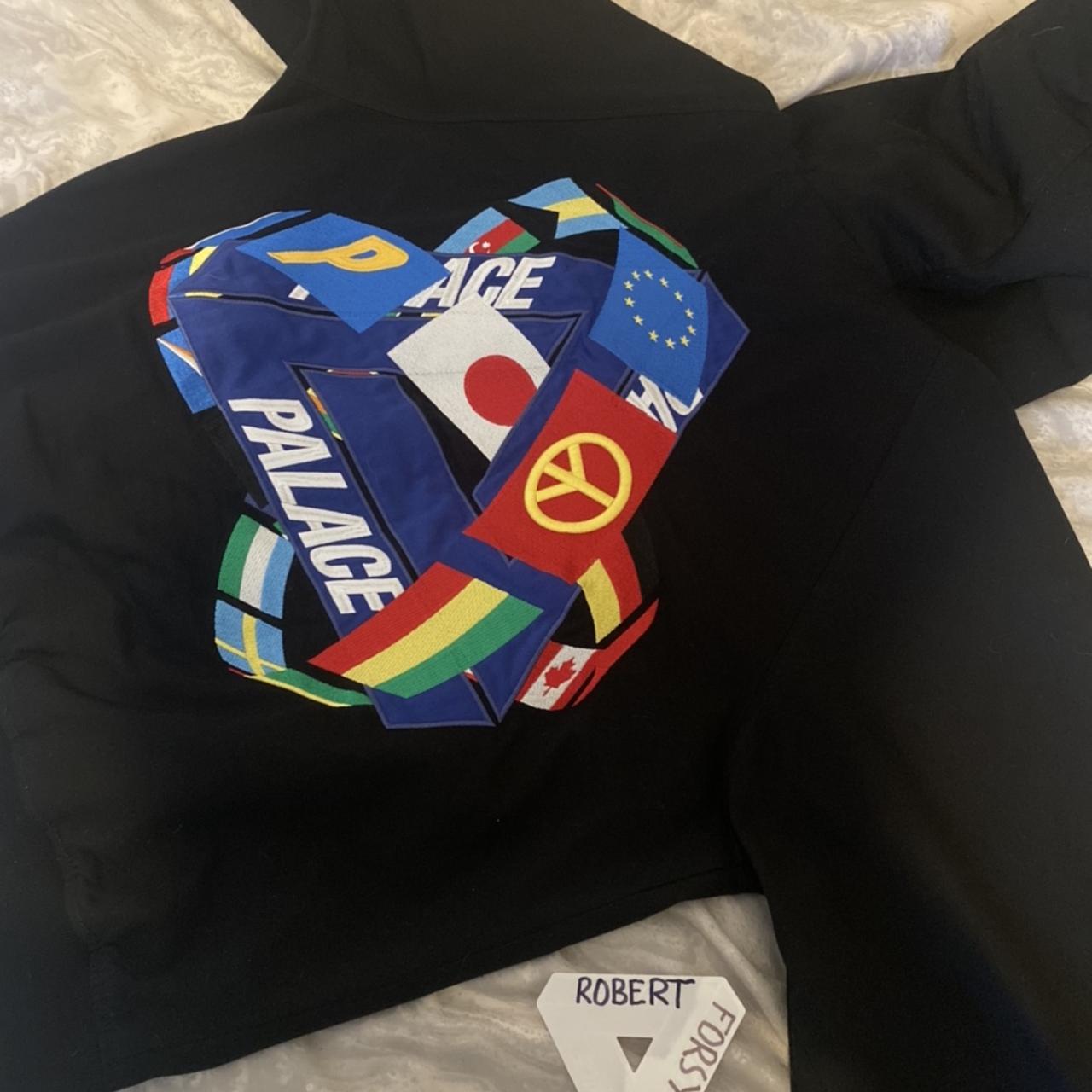 palace tri flag jacket