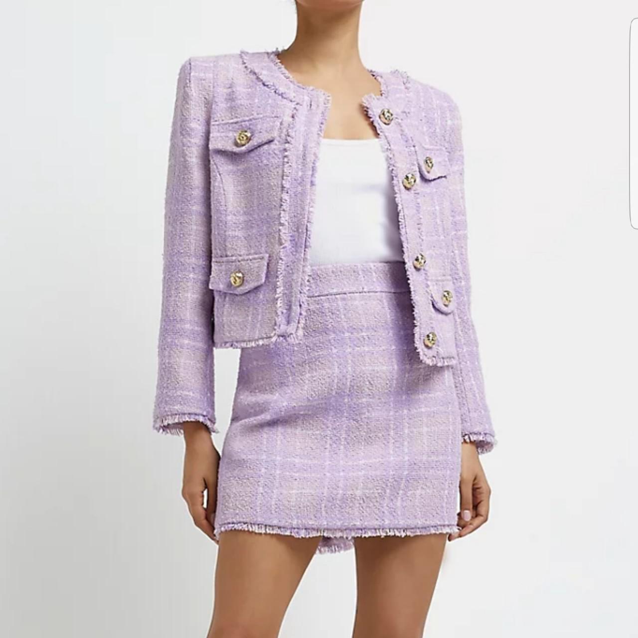 River island clearance tweed jacket womens