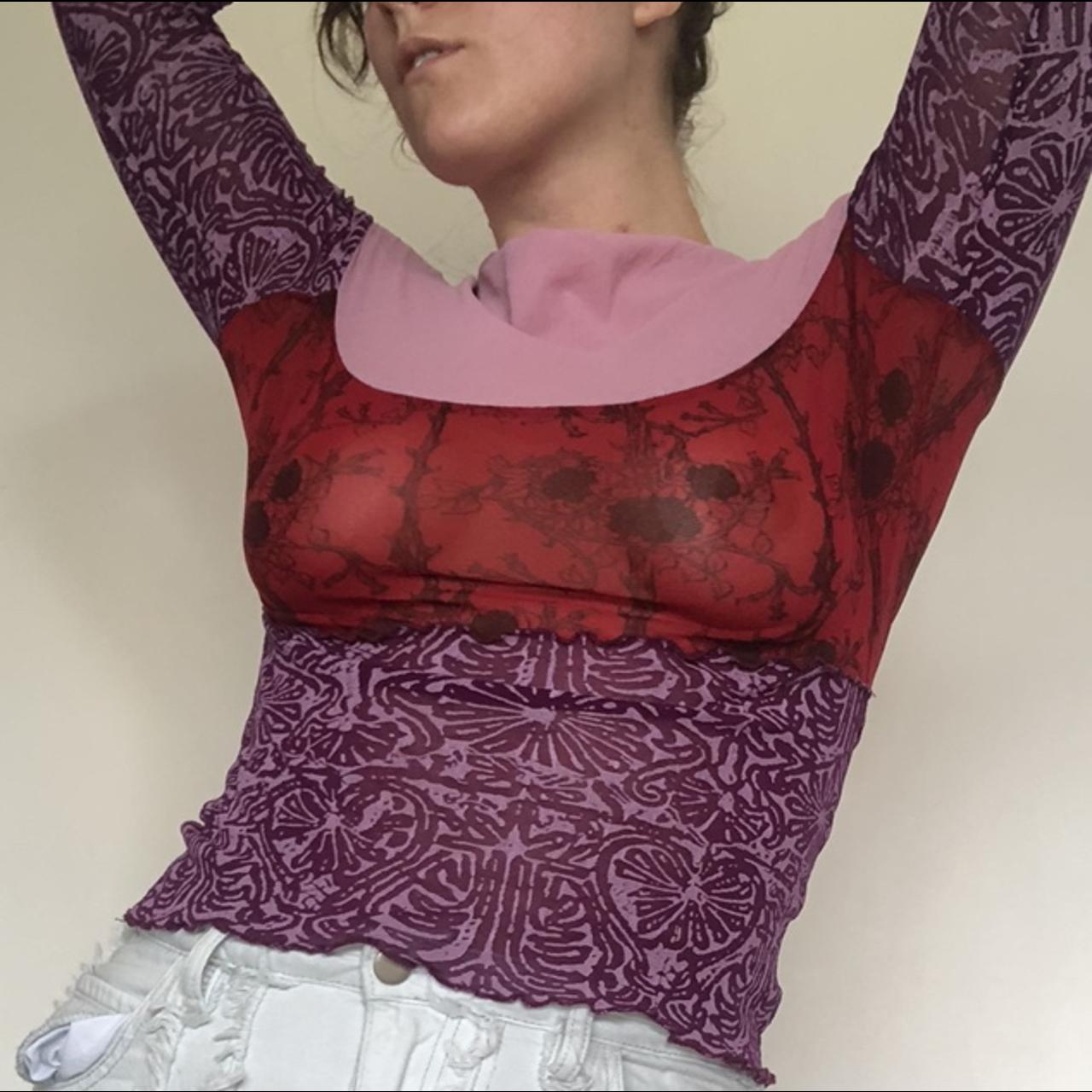 Cute stretchy transparent overlocker lettuce hem... Depop