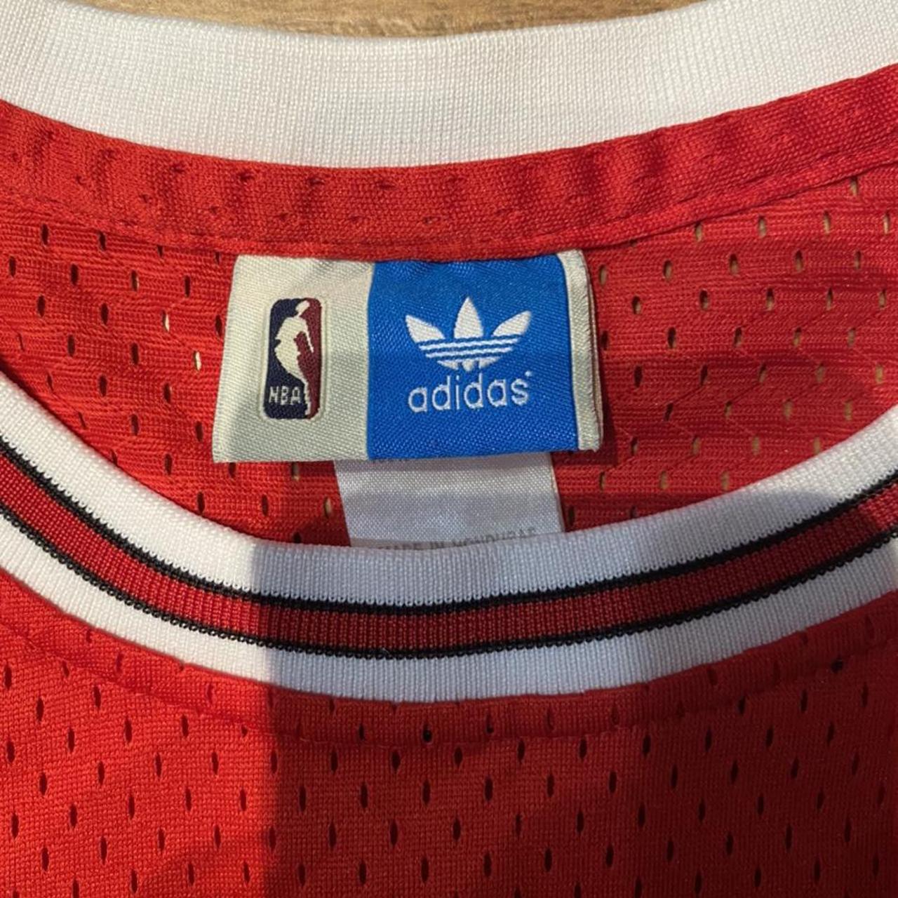 Vintage ADIDAS Chicago Bulls NBA Rodman 91 - Depop