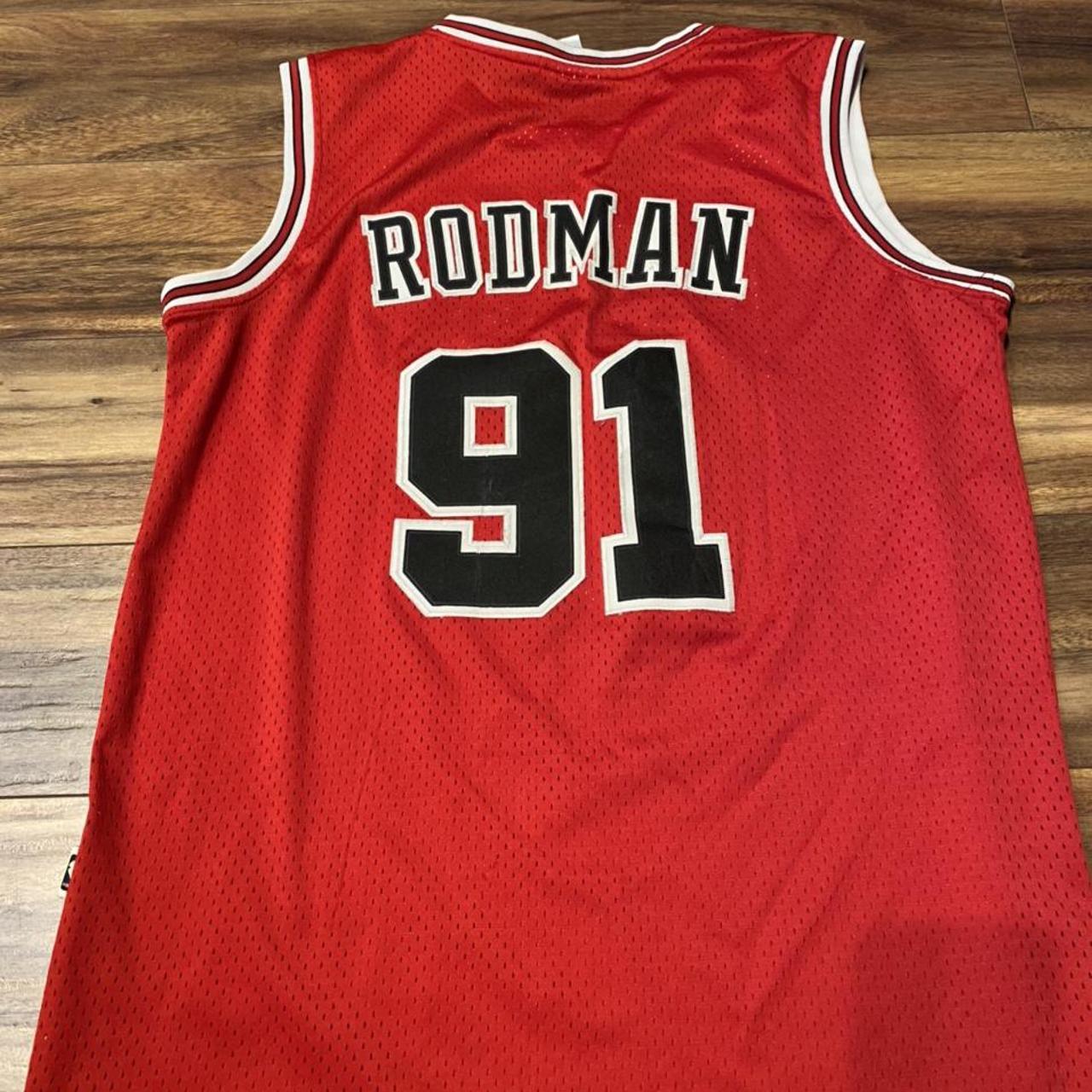 Chicago bulls Dennis Rodman basket ball jersey - Depop