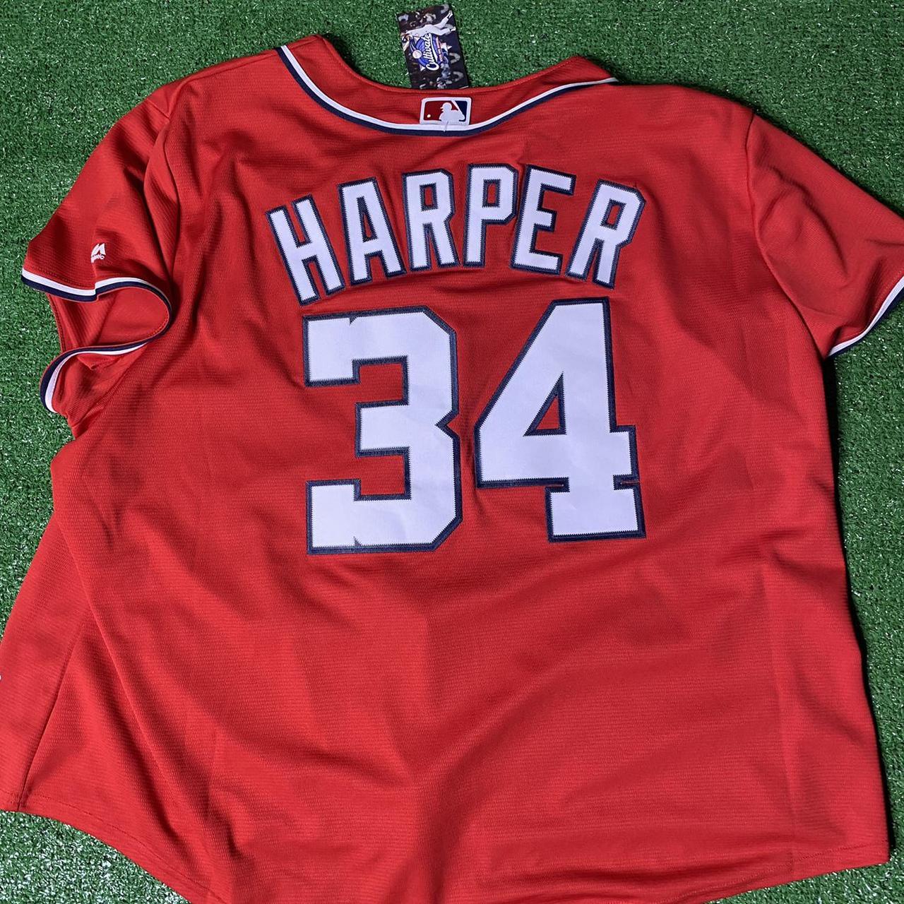 Bryce Harper Jersey Red T-Shirt 5XL NEW Majestic 34 NWT MLB Baseball Men