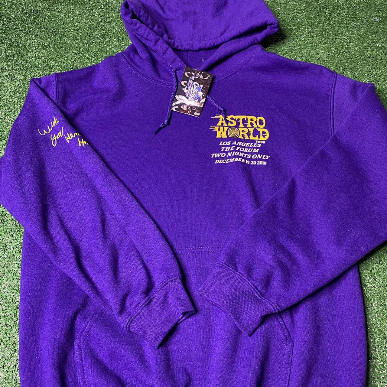 Purple astroworld commonsensical hoodie