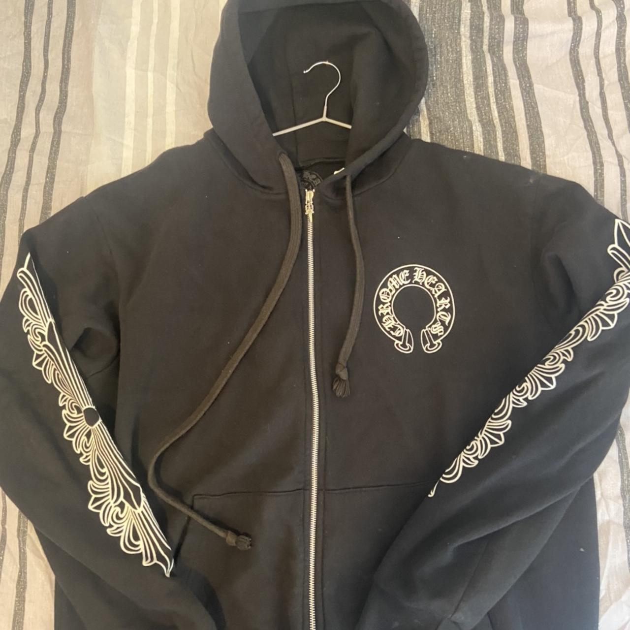 chrome hearts horseshoe zip up