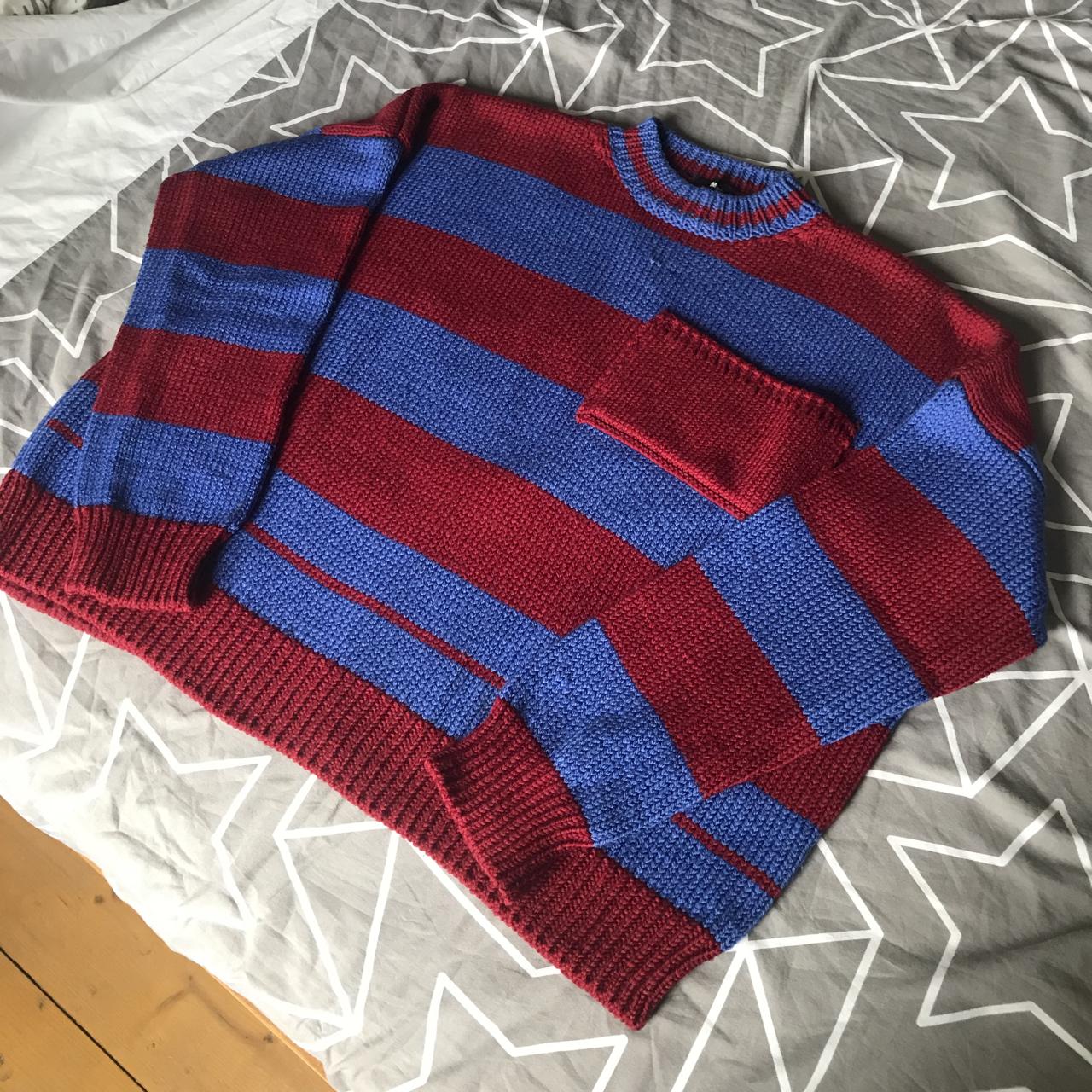 Raf Simons disturbed stripe sweater , Super rare...