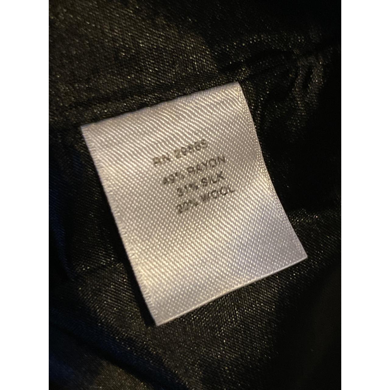 Pendleton Black & White Herringbone Print Wool Silk - Depop