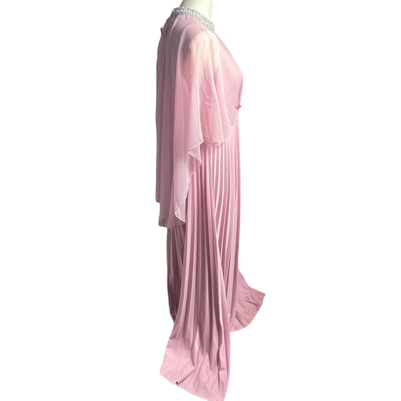 Vintage 70s Cape/Gown Accordion Pleated Maxi... - Depop