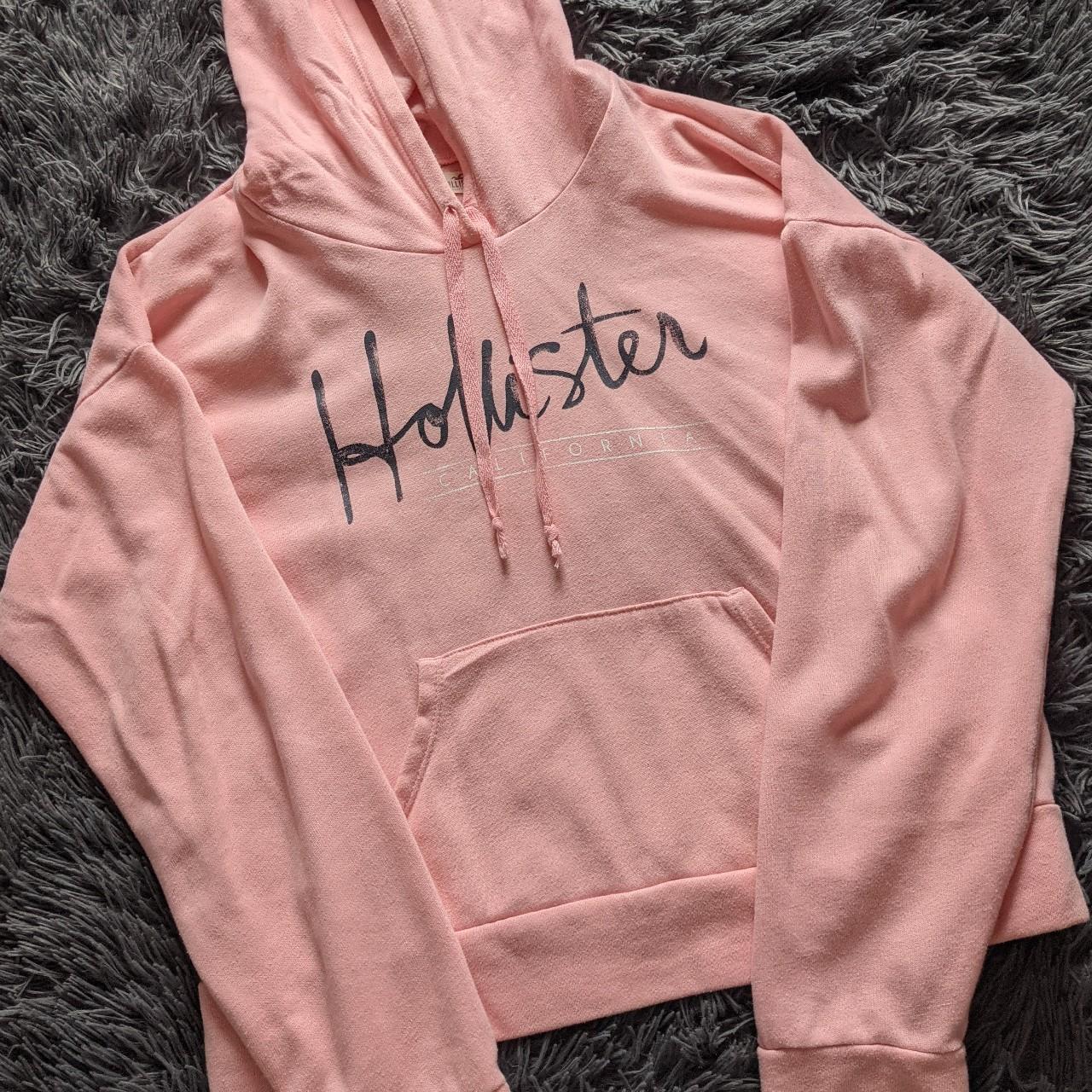 Light pink hot sale hollister hoodie