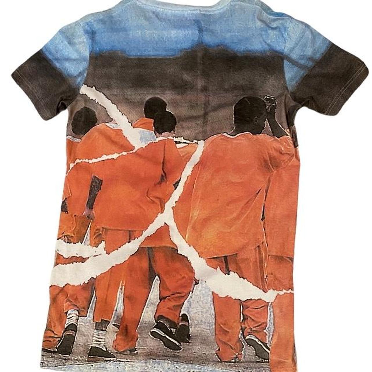 Hood By Air Men's Orange and Blue T-shirt (2)