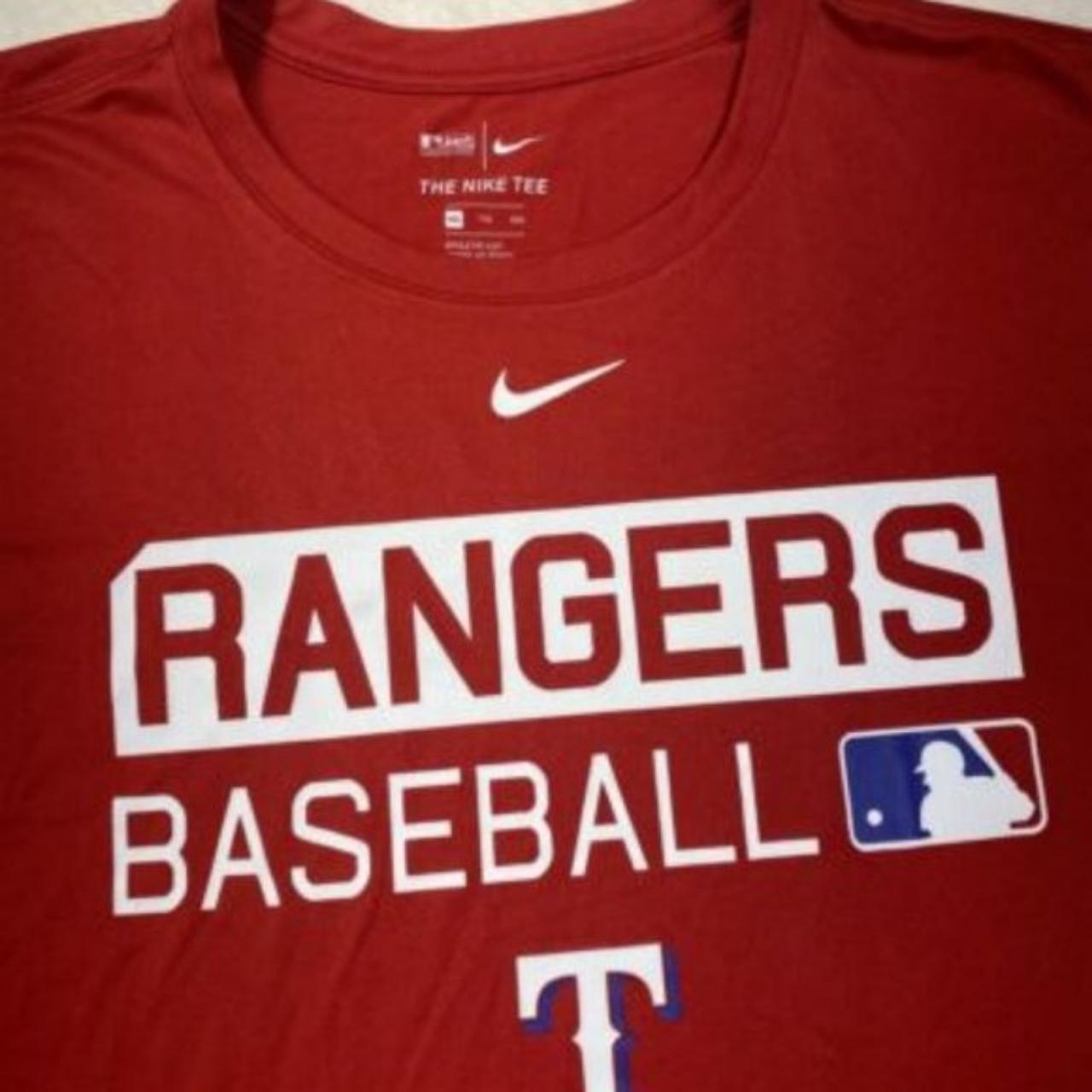 Nike DRI-FIT Texas Rangers T Shirt size Size X-Large - Depop