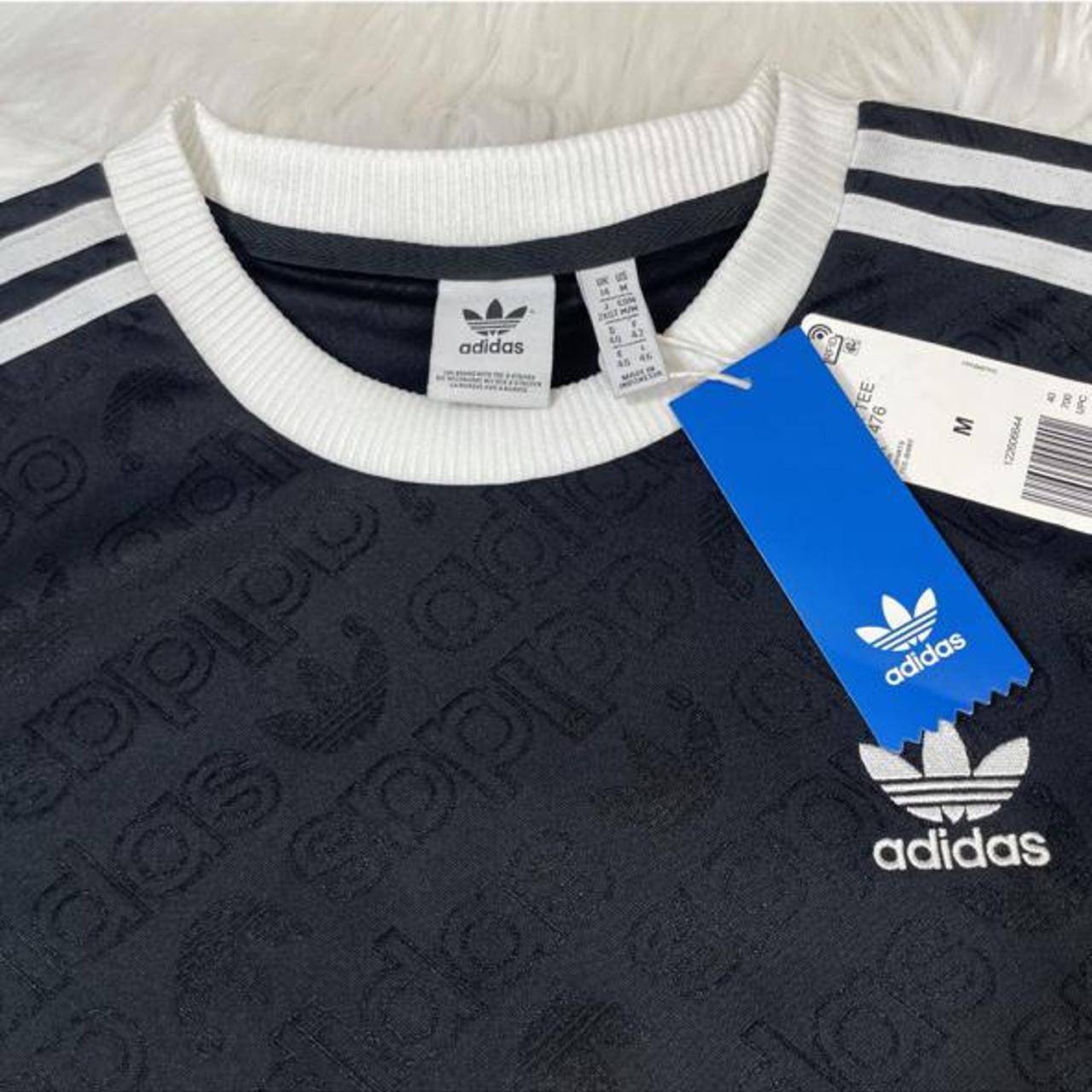 Adidas Soccer Top. Black and white classic look.... - Depop