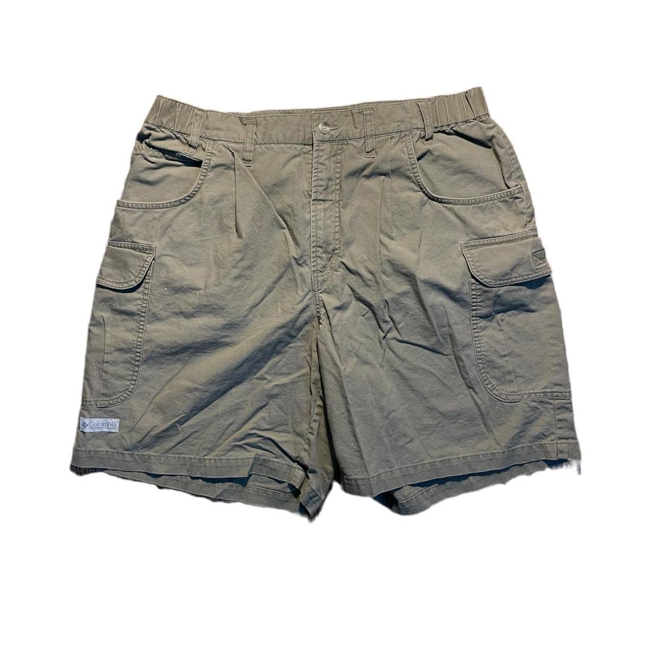 Columbia Sportswear Men's Brown and Khaki Shorts | Depop