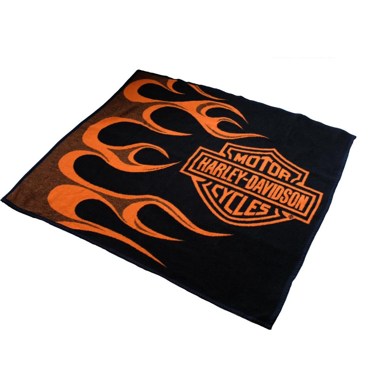 vintage harley davidson blanket