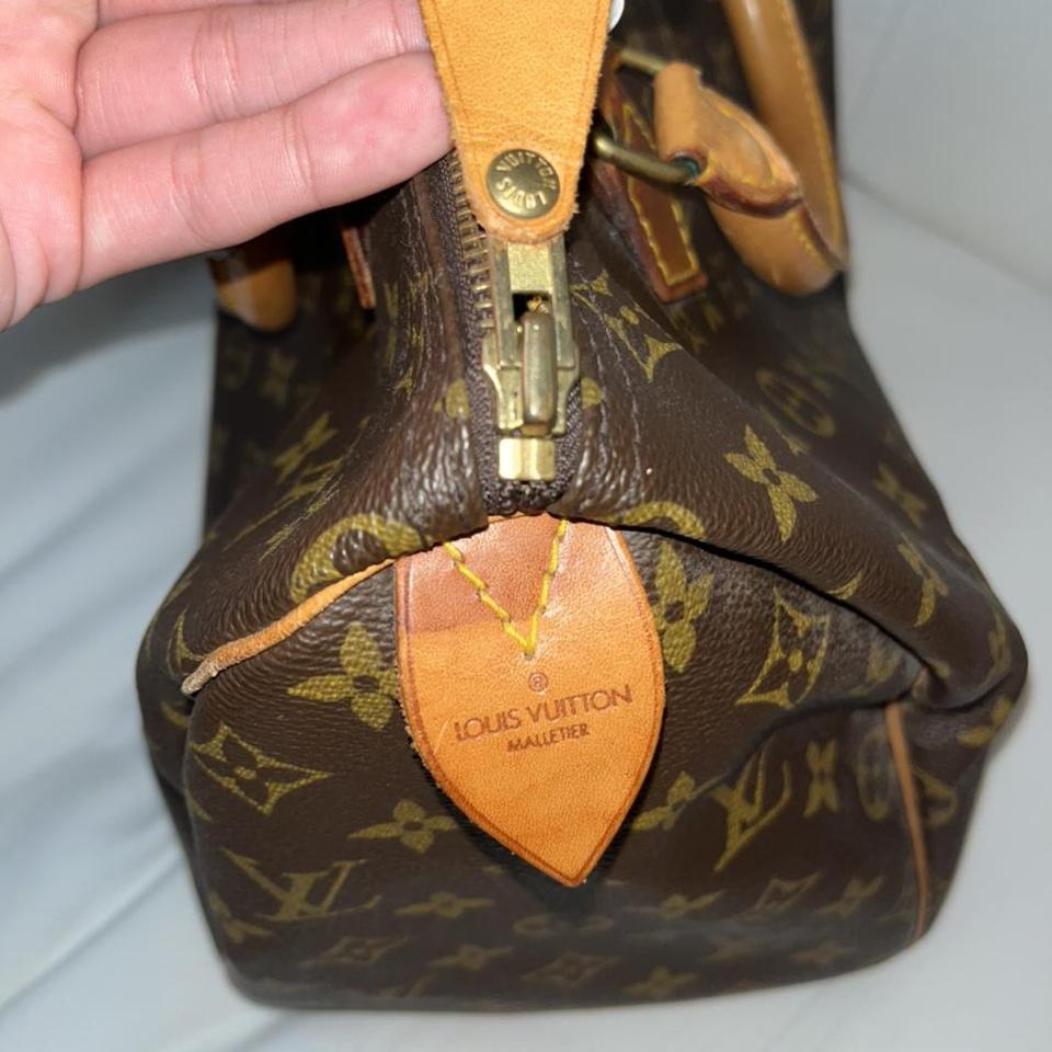 Vintage Louis Vuitton nano speedy white - Depop