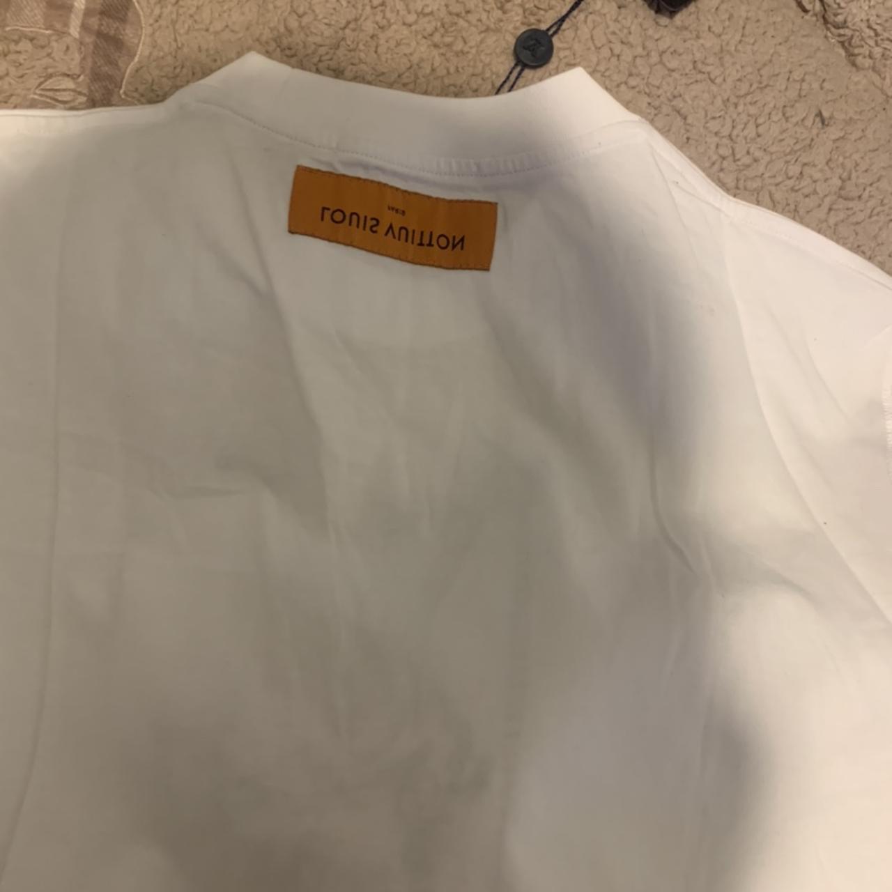 LV LOUIS VUITTON Embroidery Pendant Casua fashionl unisex T-Shirt