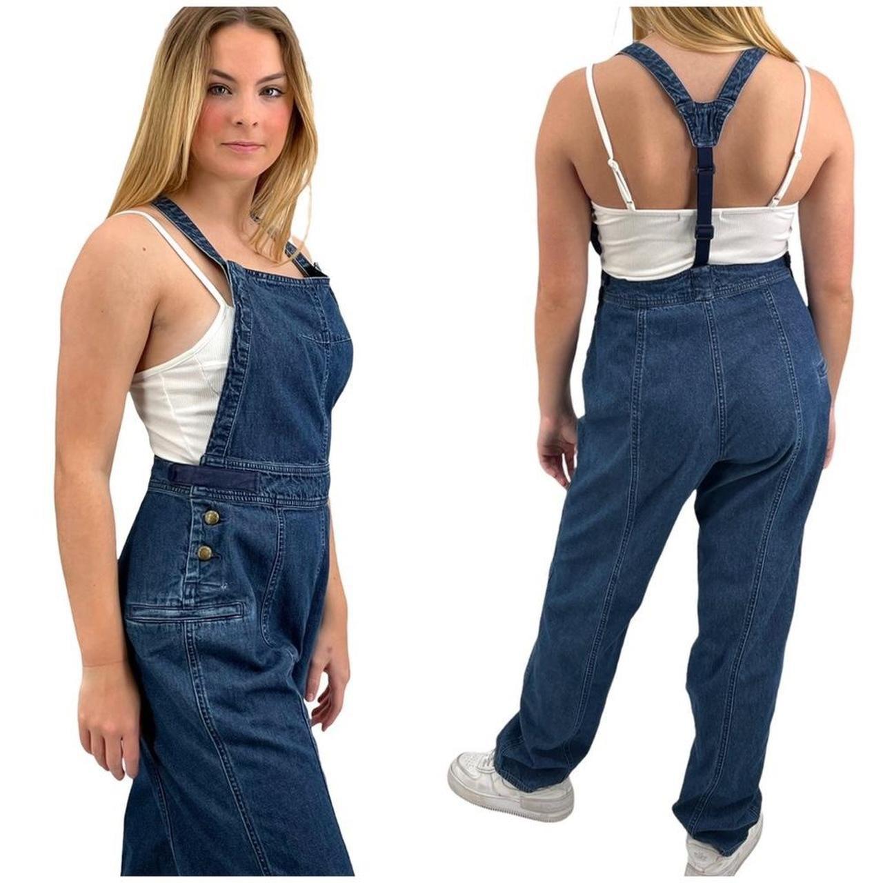 Woolrich 1982 women's bib overalls / denim jumpsuit.... - Depop