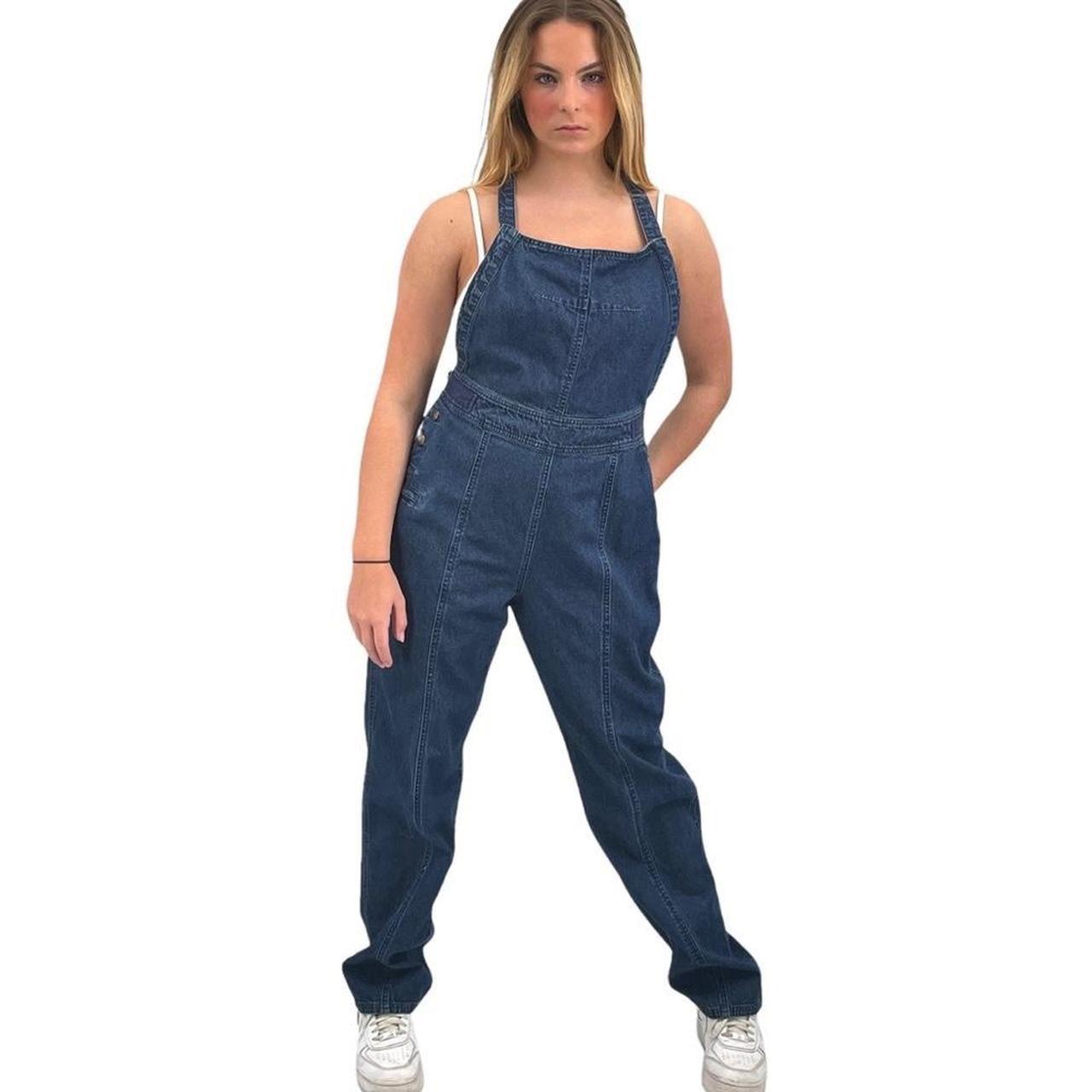 Woolrich 1982 women's bib overalls / denim jumpsuit.... - Depop