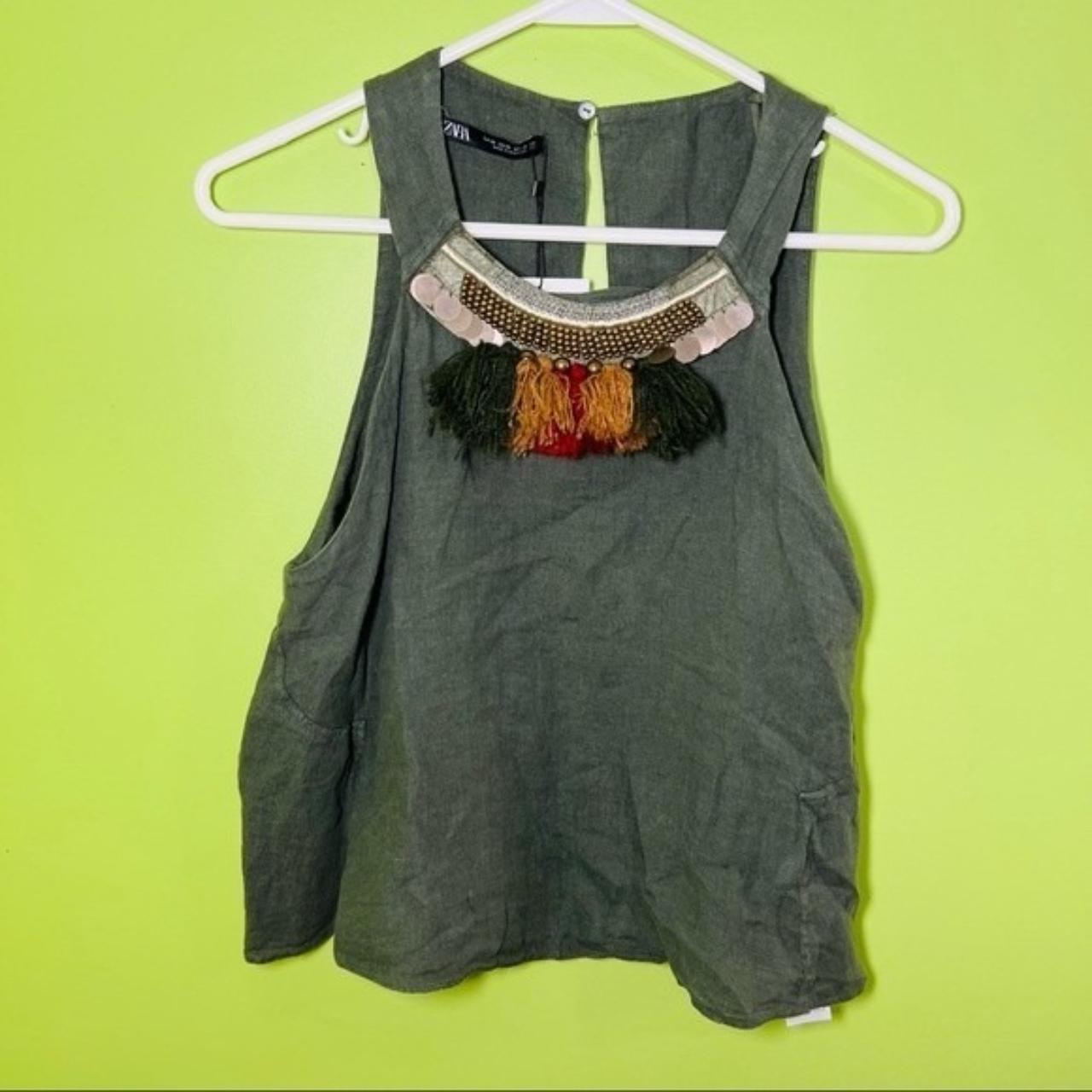 ZARA linen NWT tank size XS great condition Depop