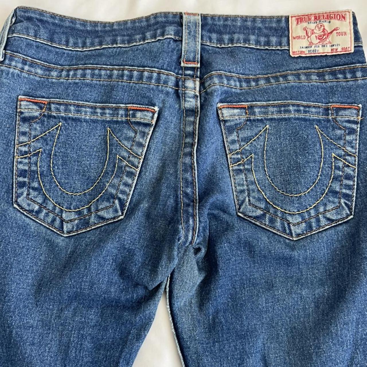 The cutest true religion low rise jeans! The detail... - Depop