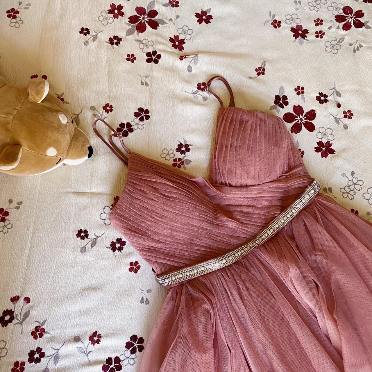 Macy's Women's Pink Dress | Depop