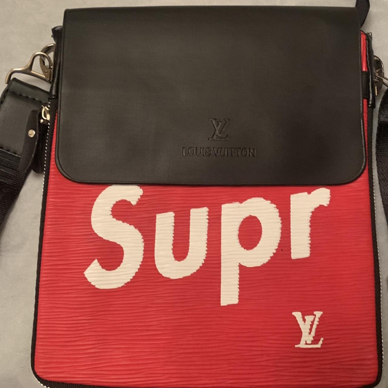 Men s supreme Louis Vuitton shoulder bag Depop