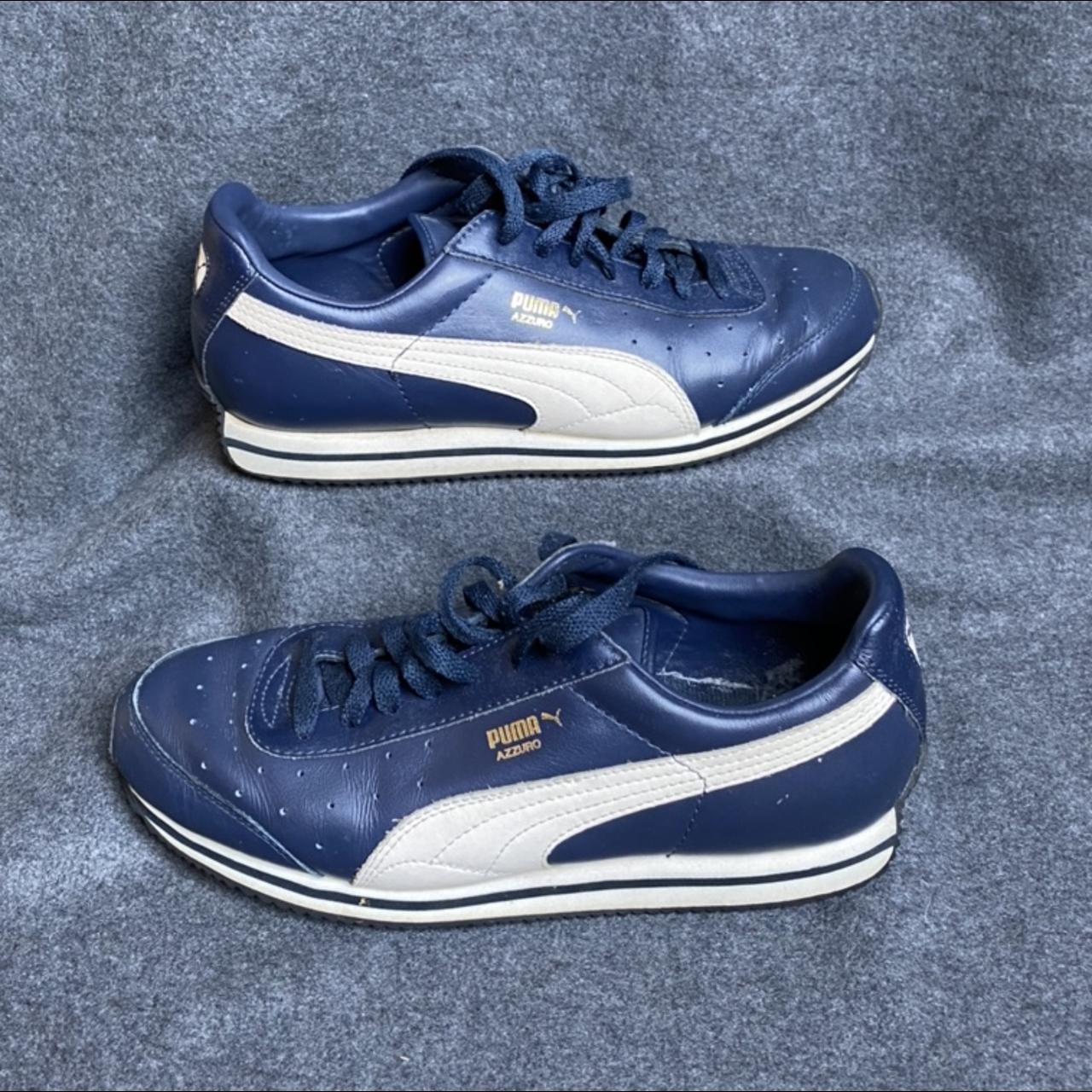 Puma Azzuro Sneaker ca. 2000 in sehr gutem Zustand,... - Depop