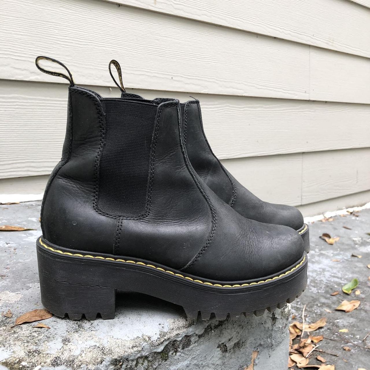 Black rometty 2025 platform boots