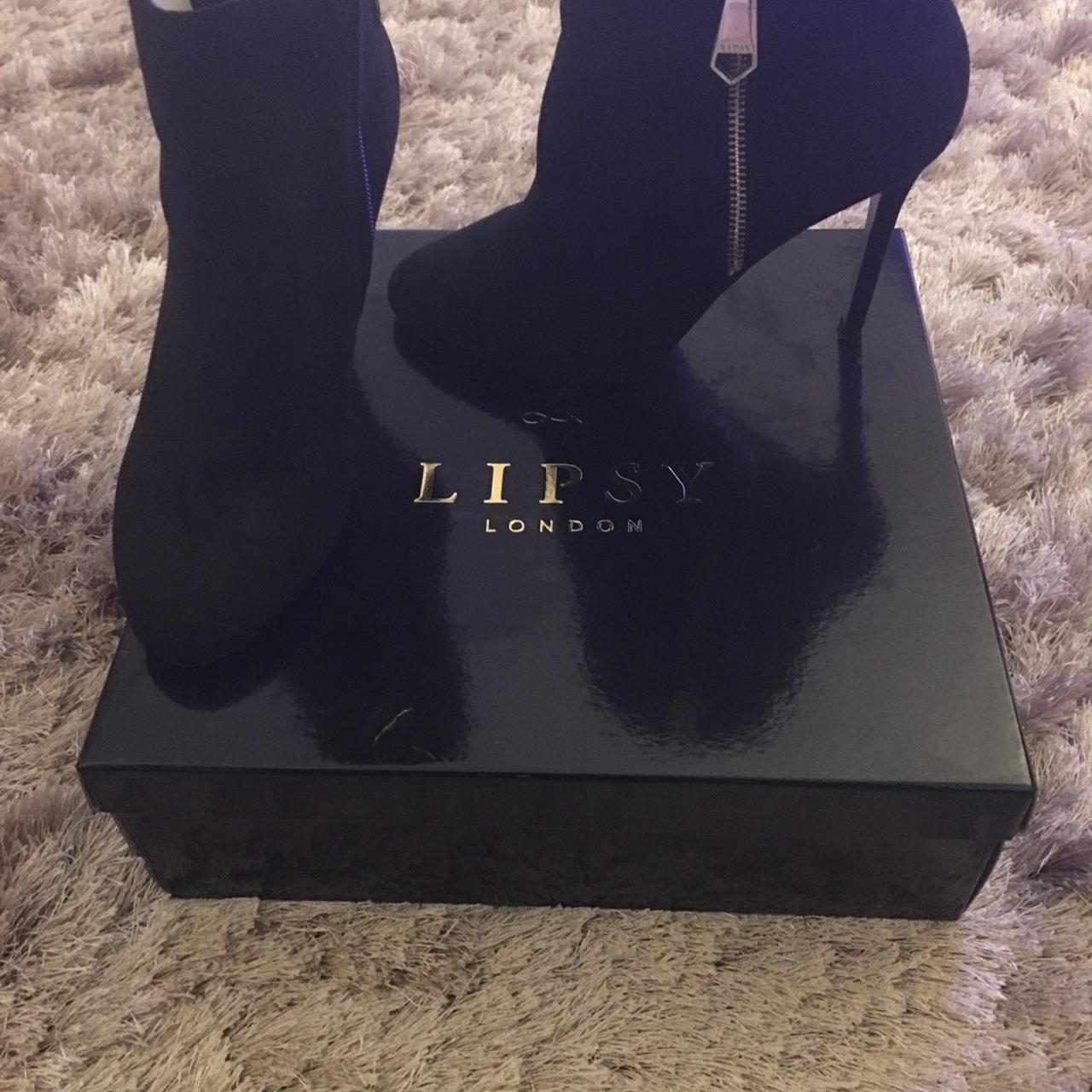 Lipsy black ankle boots sale