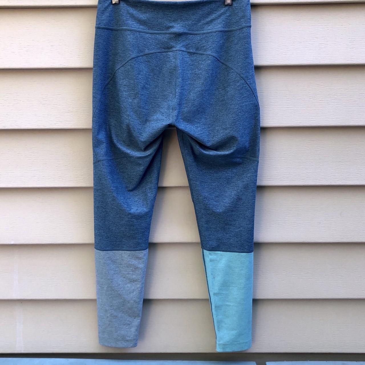 Outdoor Voices Dipped 7/8 Leggings Black Blue Gray - Depop