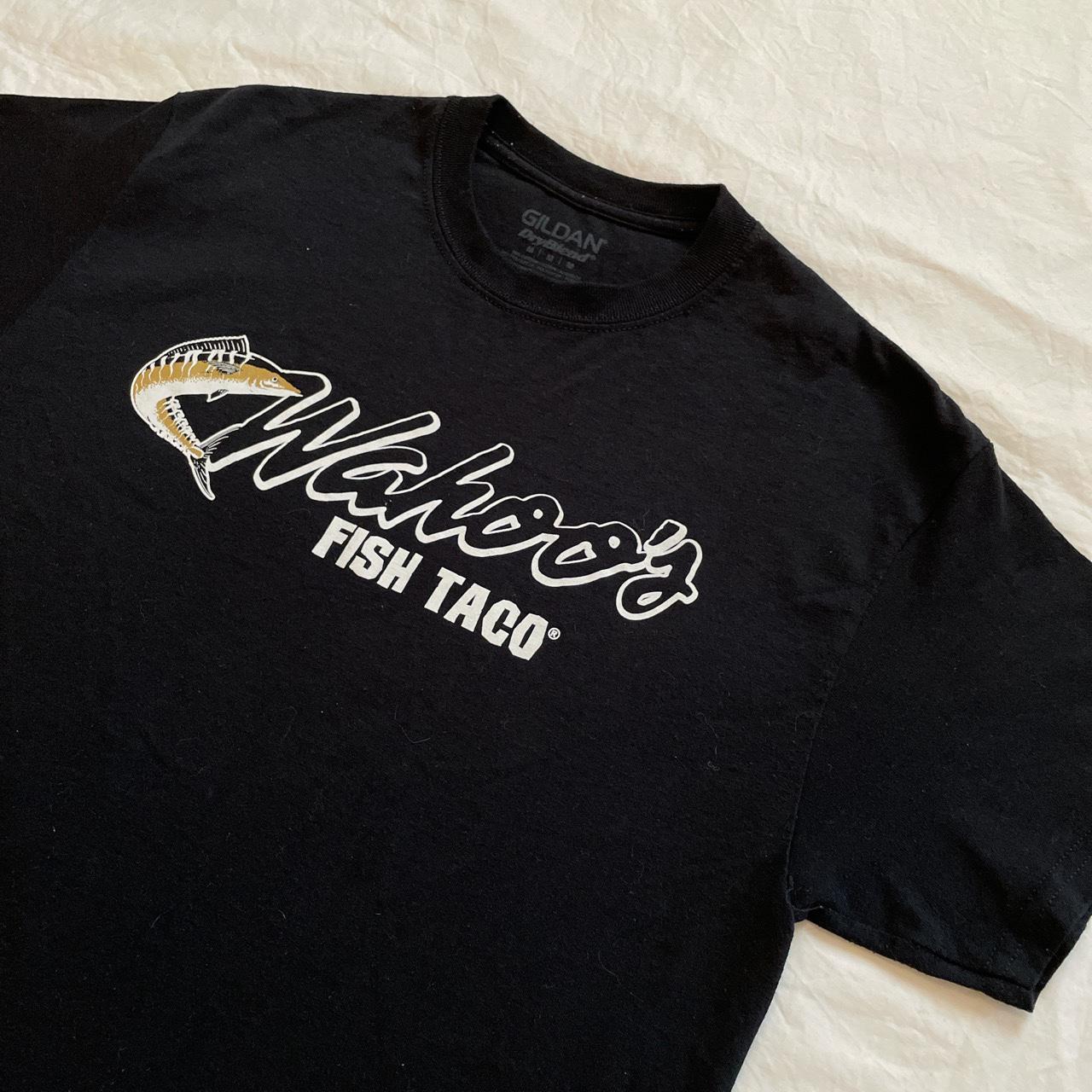 Wahoo’s Fish Taco Shirt in black from 2015, Size:... - Depop