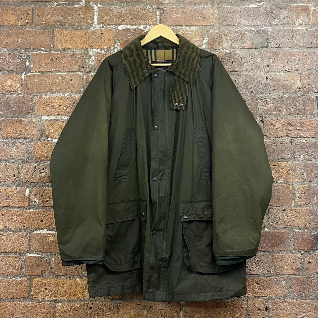 vintage burberry wax jacket