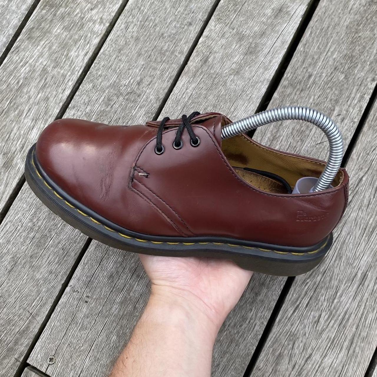 Vintage Dr Martens Shoes Burgundy Some wear to... - Depop