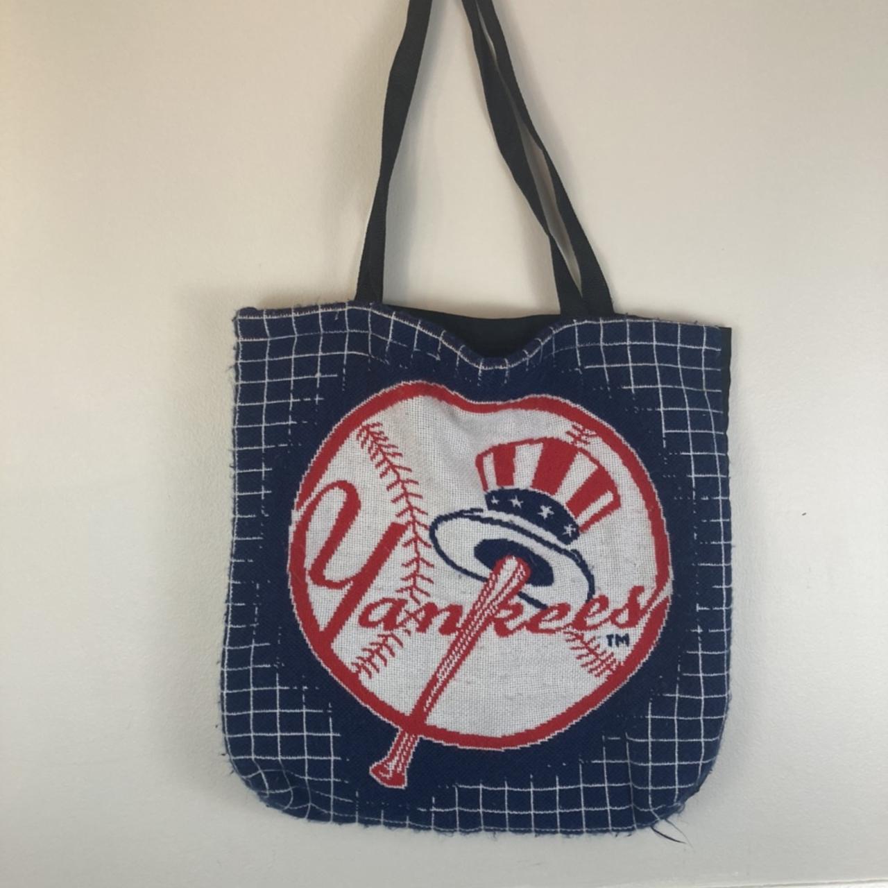 Black Upside Down MLB NY Tote Bag - Made by me - - Depop