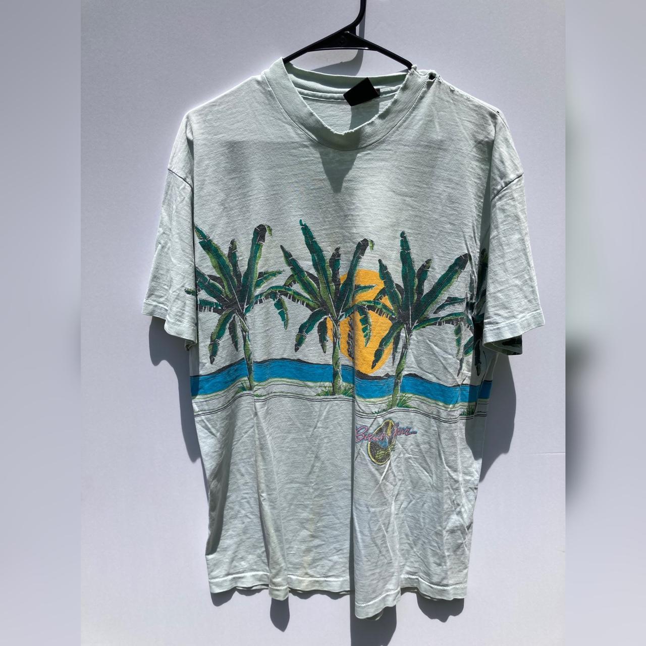 Beach Gear Palm Tree T-Shirt -8/10 condition -no... - Depop