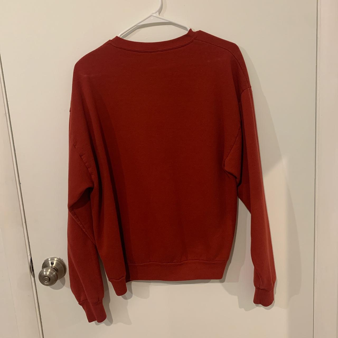 Men's Red Sweatshirt Depop