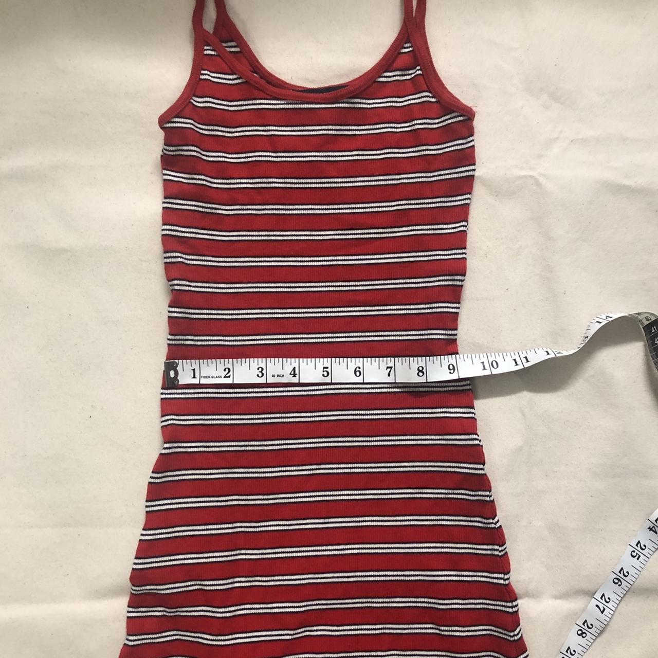 Brandy melville red striped clearance dress