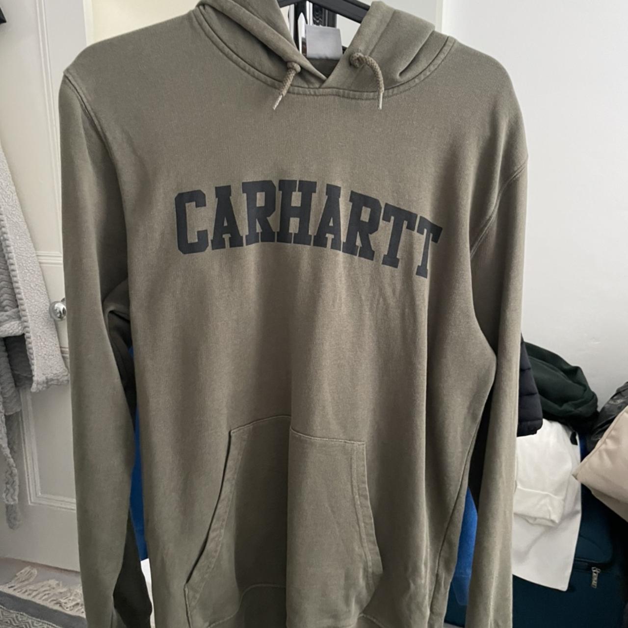 Carhartt Green Hoodie. #carhartt #streetwear... - Depop