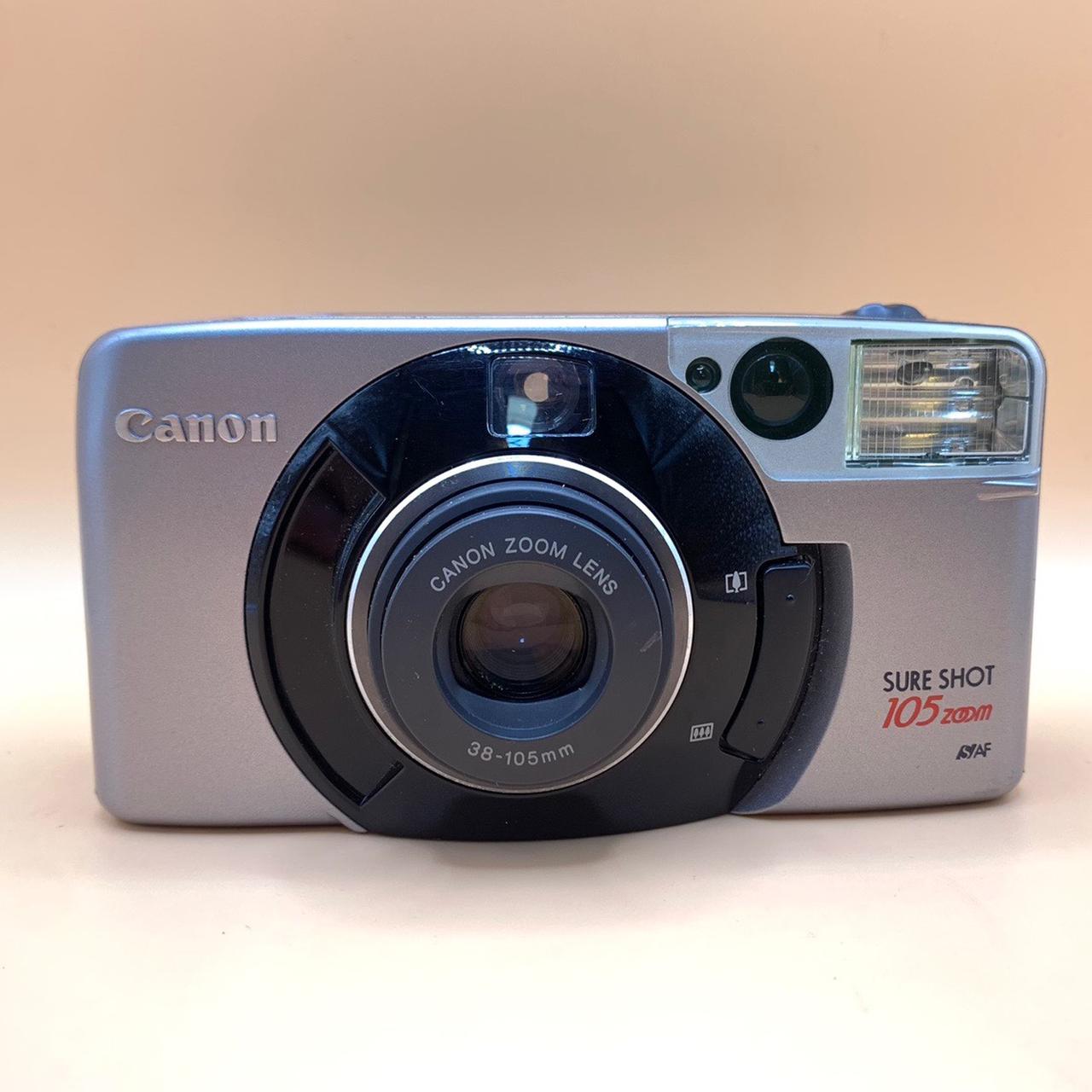 Canon Sure Shot 105 Zoom Silver ⚡️ A 35mm point... Depop