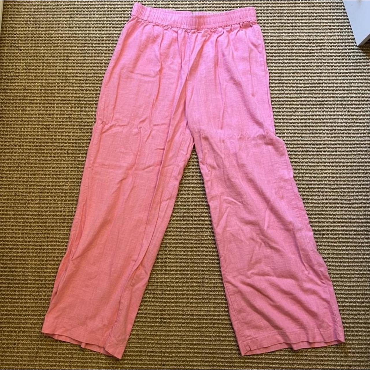 Bright pink Princess Polly pants! never worn. so... - Depop