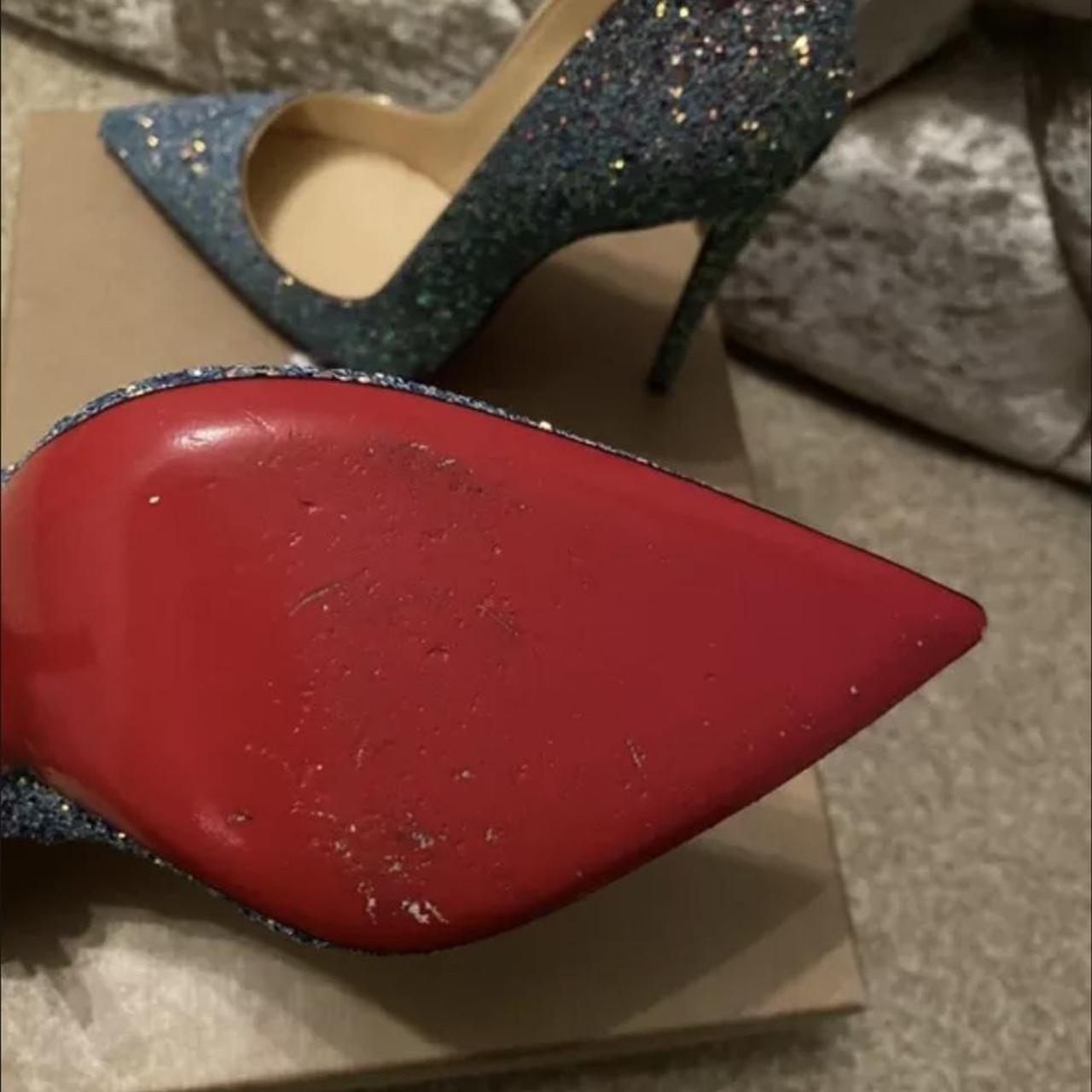 Christian Louboutin So Kate Glitter Mermaid heels 36... - Depop