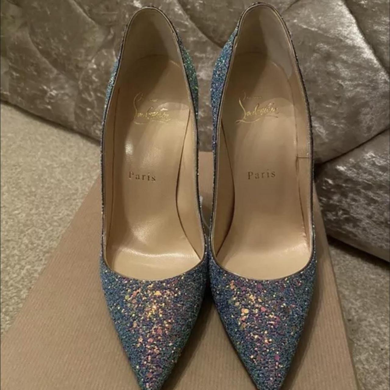 Christian Louboutin So Kate Glitter Mermaid heels 36... - Depop