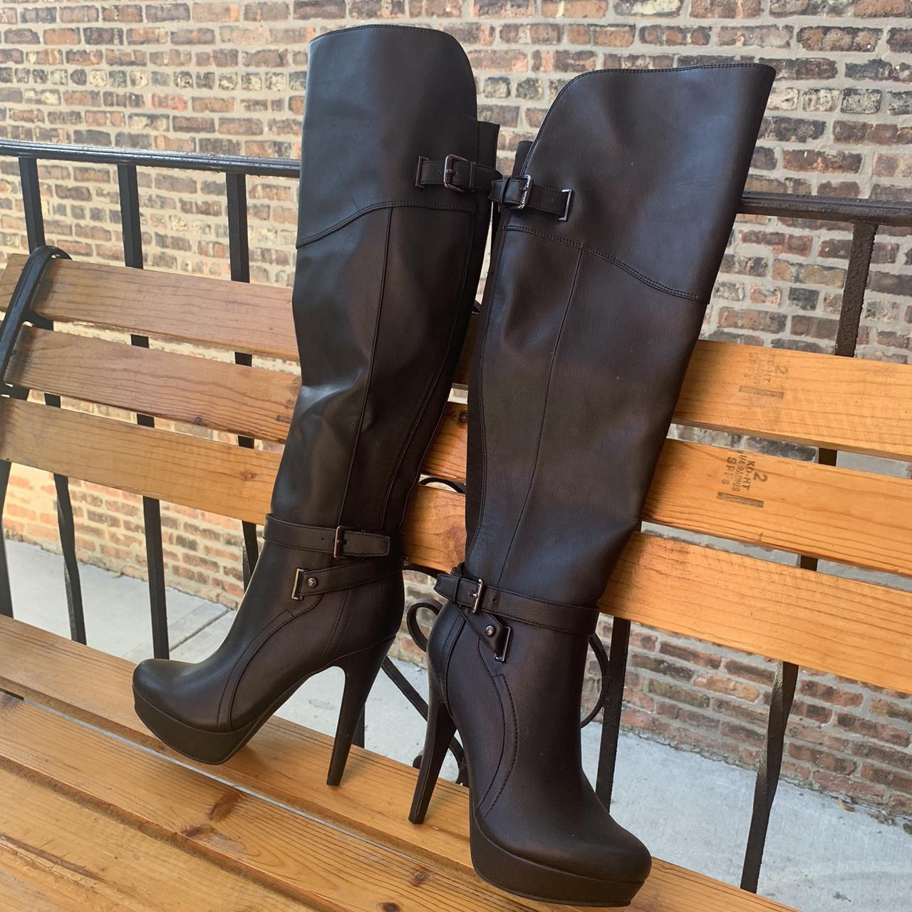 Heel G By Guess Knee High Boots G By Guess Womens Size M Brown