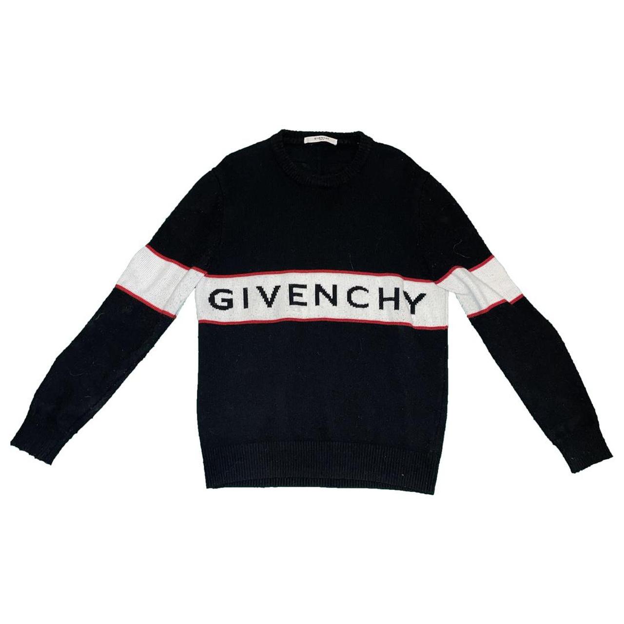 Givenchy Men's Black and Red Jumper | Depop