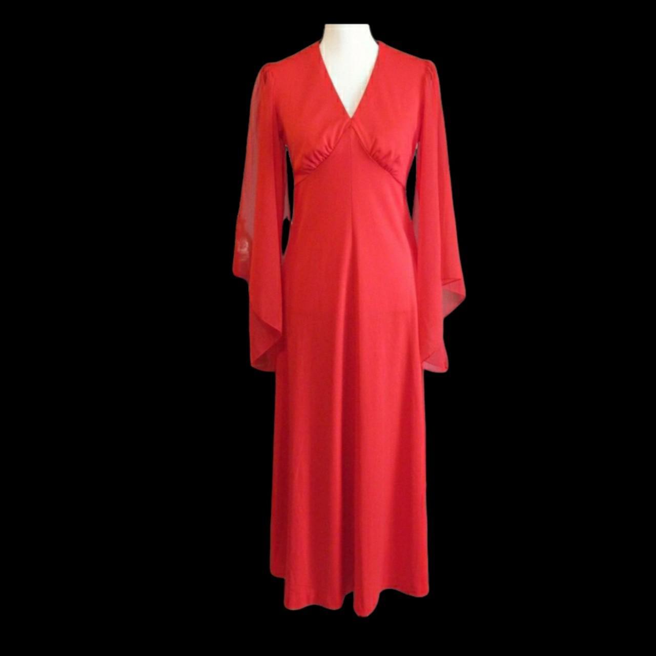 Product Image 1 - Vintage 70s long red dress