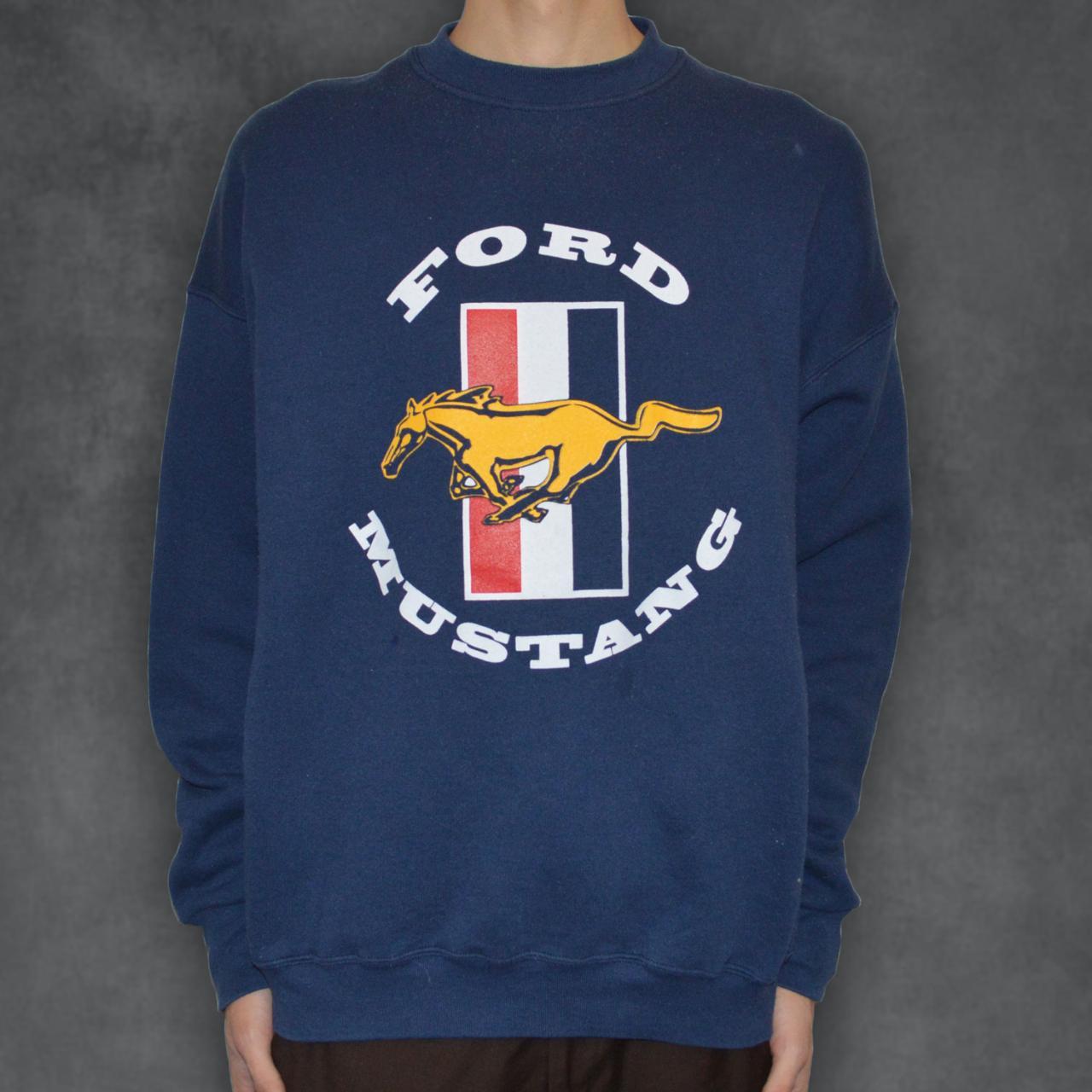 Ford Retro Ad Logos Sweatshirt XL Navy